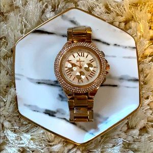 Geneva Rose Gold Large Face Women’s Watch